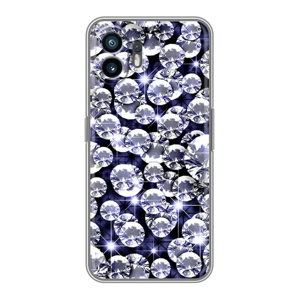Чехол с рисунком «Бриллианты» для Nothing Phone 2 Чехол с рисунком «Бриллианты» для Nothing Phone 2
