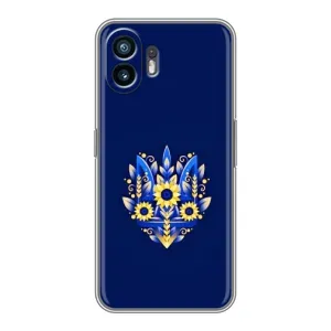 Чехол Укр Символика для Nothing Phone 2 (Цветущий Герб)