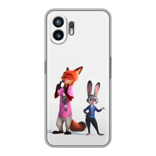 Чехол с рисунком «Джуди и Ник» для Nothing Phone 2 Чехол с рисунком «Джуди и Ник» для Nothing Phone 2