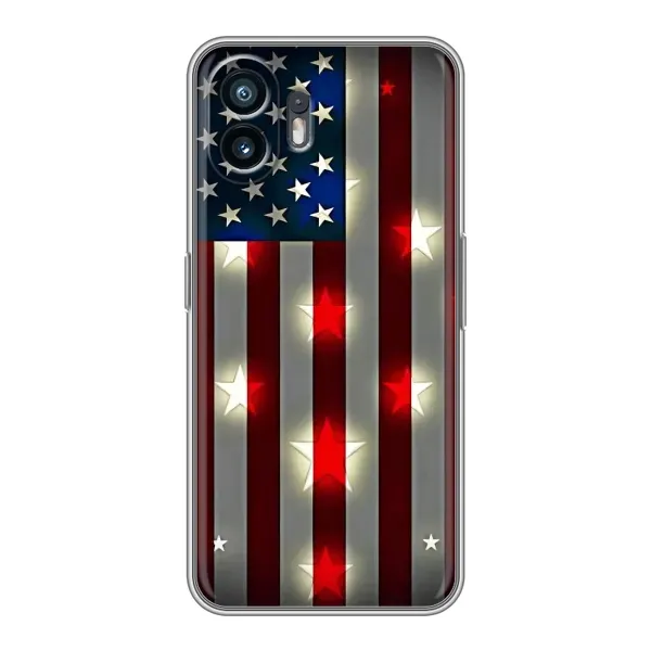 Чехол с рисунком «Флаг США 2» для Nothing Phone 2