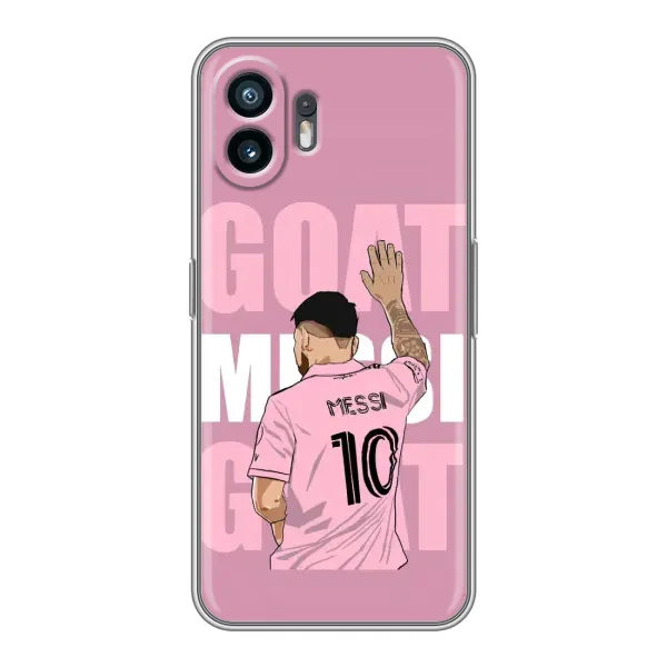 Чехол с рисунком «GOAT MESSI» для Nothing Phone 2 Чехол с рисунком «GOAT MESSI» для Nothing Phone 2