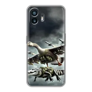 Чохол з мемами траралело тралала для Nothing Phone 2 (Гусіні і крокоділо)