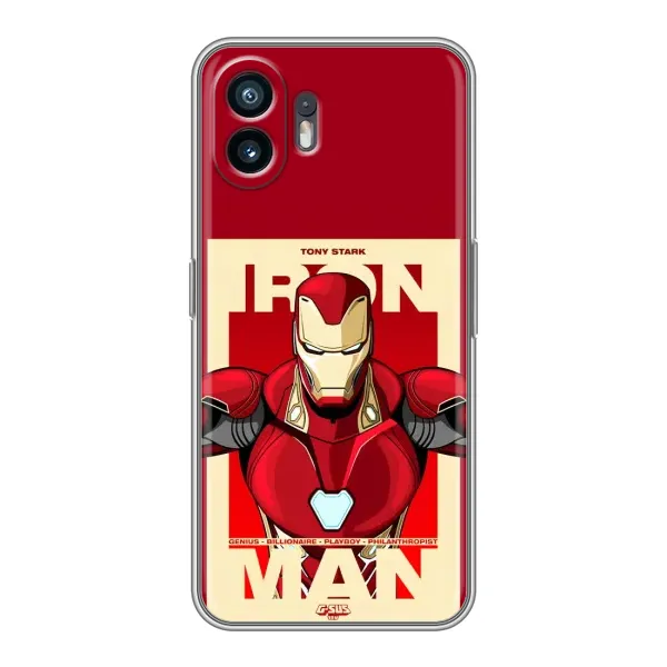 Чехол с рисунком «Iron man» для Nothing Phone 2 Чехол с рисунком «Iron man» для Nothing Phone 2