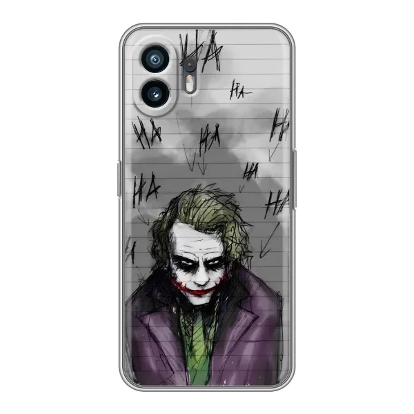 Чехол с рисунком «Joker клоун» для Nothing Phone 2 Чехол с рисунком «Joker клоун» для Nothing Phone 2