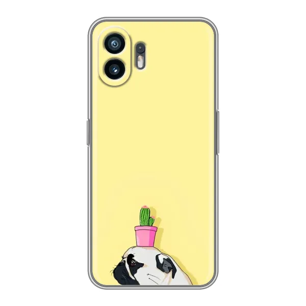Чехол с рисунком «Кактус на голове» для Nothing Phone 2 Чехол с рисунком «Кактус на голове» для Nothing Phone 2