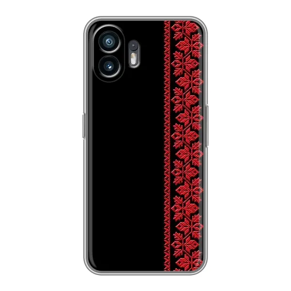 Чохол з малюнком «Червона вишиванка» для Nothing Phone 2 Чохол з малюнком «Червона вишиванка» для Nothing Phone 2