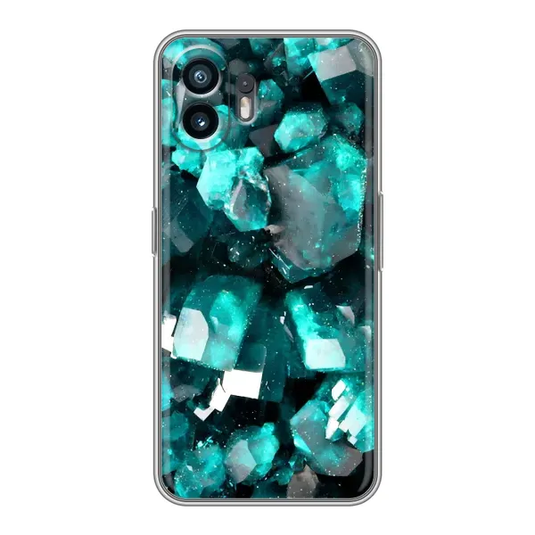 Чехол с рисунком «Кристалы» для Nothing Phone 2 Чехол с рисунком «Кристалы» для Nothing Phone 2
