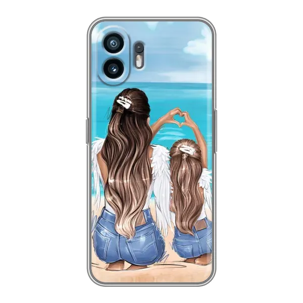 Чехол с рисунком «Мама и дочь» для Nothing Phone 2 Чехол с рисунком «Мама и дочь» для Nothing Phone 2