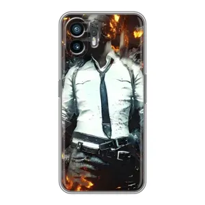 Силиконовый чехол с картинкой "Герой Pubg" на Nothing Phone 2 (Man Пубг)