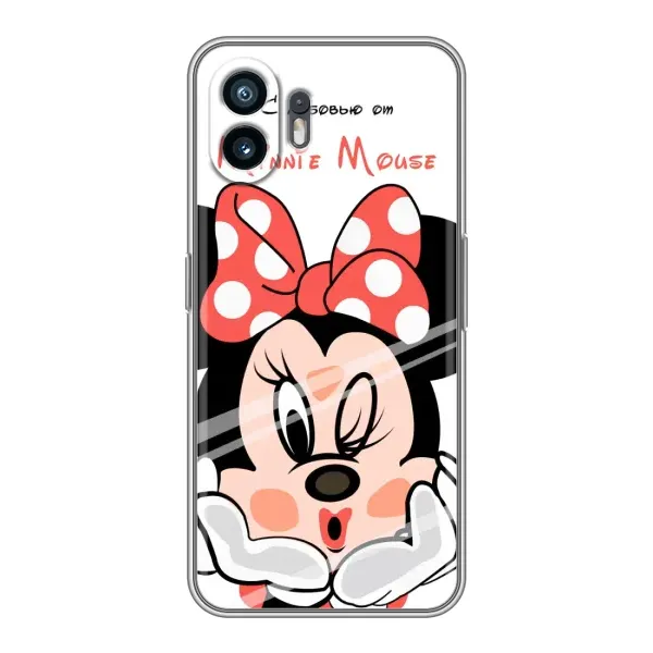 Чехол с рисунком «Minni Mouse» для Nothing Phone 2 Чехол с рисунком «Minni Mouse» для Nothing Phone 2