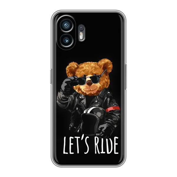 Чехол с рисунком «Модный Мишка» для Nothing Phone 2