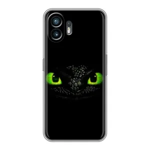 Чехол дракон Беззубик для Nothing Phone 2 (Глаза Беззубика)