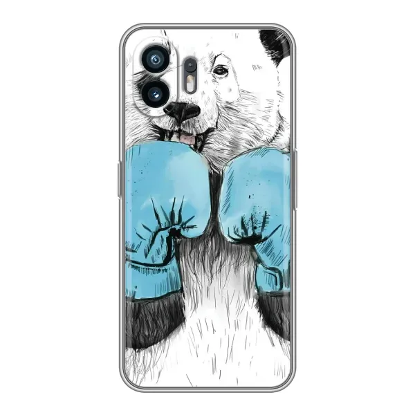 Чехол с рисунком «Панда боксер» для Nothing Phone 2 Чехол с рисунком «Панда боксер» для Nothing Phone 2