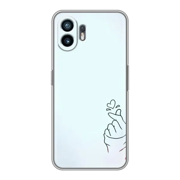 Чехол с рисунком «Сердце на голубом» для Nothing Phone 2 Чехол с рисунком «Сердце на голубом» для Nothing Phone 2