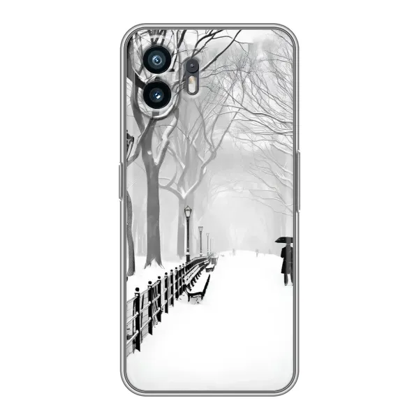 Чехол с рисунком «Снегом замело» для Nothing Phone 2