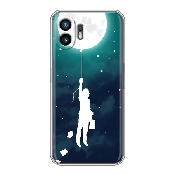 Чехол с рисунком «To The moon» для Nothing Phone 2 Чехол с рисунком «To The moon» для Nothing Phone 2