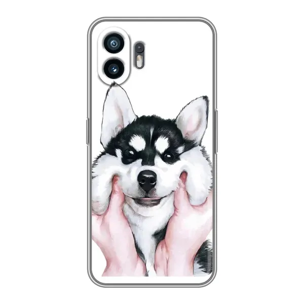Чехол с рисунком «Собака Хаски» для Nothing Phone 2 Чехол с рисунком «Собака Хаски» для Nothing Phone 2