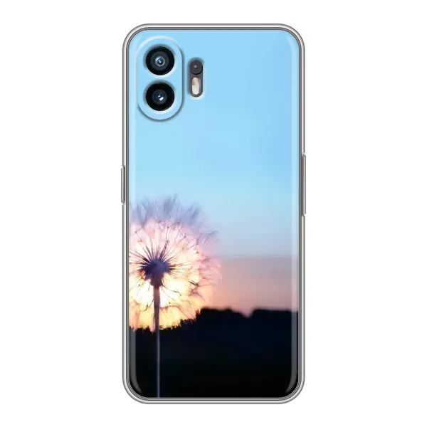 Чохол з малюнком «Захід з кульбабкою» для Nothing Phone 2 Чохол з малюнком «Захід з кульбабкою» для Nothing Phone 2