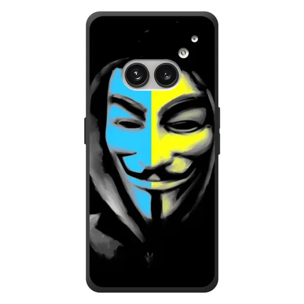 Чехол с рисунком «Анонимус патриот» для Nothing Phone (2a) Plus Чехол с рисунком «Анонимус патриот» для Nothing Phone (2a) Plus