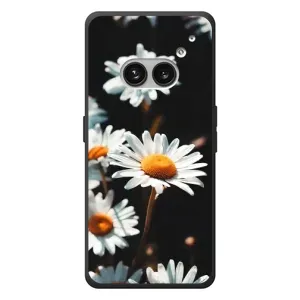 Чехол с ромашками на Nothing Phone (2a) Plus (Белые ромашки)