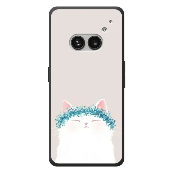 Чехол с рисунком «Белый котик» для Nothing Phone (2a) Plus Чехол с рисунком «Белый котик» для Nothing Phone (2a) Plus