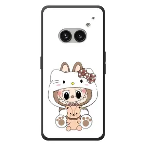Чохол з принтом Лабубу для Nothing Phone (2a) Plus (Білий Лабубу)
