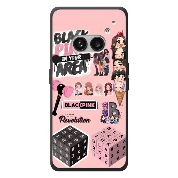 Чехол с рисунком «BLACK PINK коллаж» для Nothing Phone (2a) Plus Чехол с рисунком «BLACK PINK коллаж» для Nothing Phone (2a) Plus