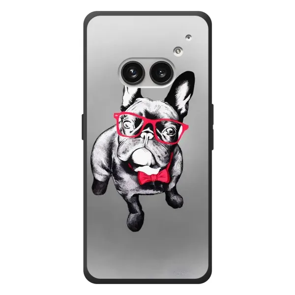 Чехол с рисунком «Бульдог в очках» для Nothing Phone (2a) Plus Чехол с рисунком «Бульдог в очках» для Nothing Phone (2a) Plus