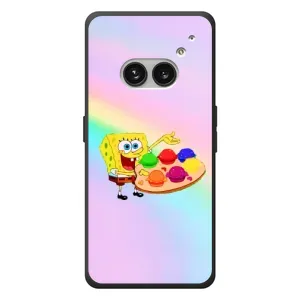 Силиконовый чехол Спанч Боб на Nichts Telefon (2а) Plus (Бургеры)