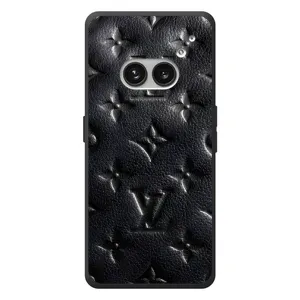 Текстурный Чехол Louis Vuitton для Nichts Telefon (2а) Plus (Черный ЛВ)