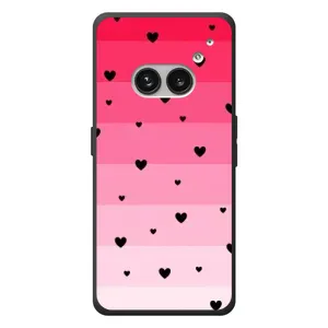 Чохли з тематикою "Маленькі Сердчеки" на Nothing Phone (2a) Plus (Чорні сердечка)