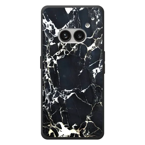 Чехол с рисунком «Чёрный мрамор» для Nothing Phone (2a) Plus Чехол с рисунком «Чёрный мрамор» для Nothing Phone (2a) Plus
