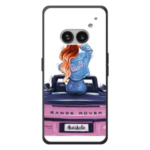 Силиконовый Чехол на Nothing Phone (2a) Plus с картинкой Стильных Девушек (Девушка на машине)