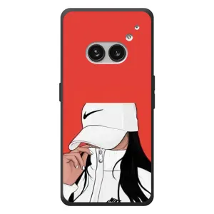 Силиконовый Чехол на Nothing Phone (2a) Plus с картинкой Стильных Девушек (Девушка Nike)