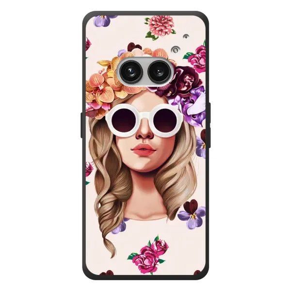 Чехол с рисунком «Девушка в очках» для Nothing Phone (2a) Plus
