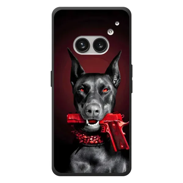 Чехол с рисунком «Доберман злой» для Nothing Phone (2a) Plus Чехол с рисунком «Доберман злой» для Nothing Phone (2a) Plus
