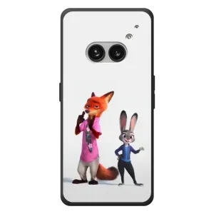 Силиконовый чехол с принтом Зоотрополіс для Nothing Phone (2a) Plus (Джуди и Ник)