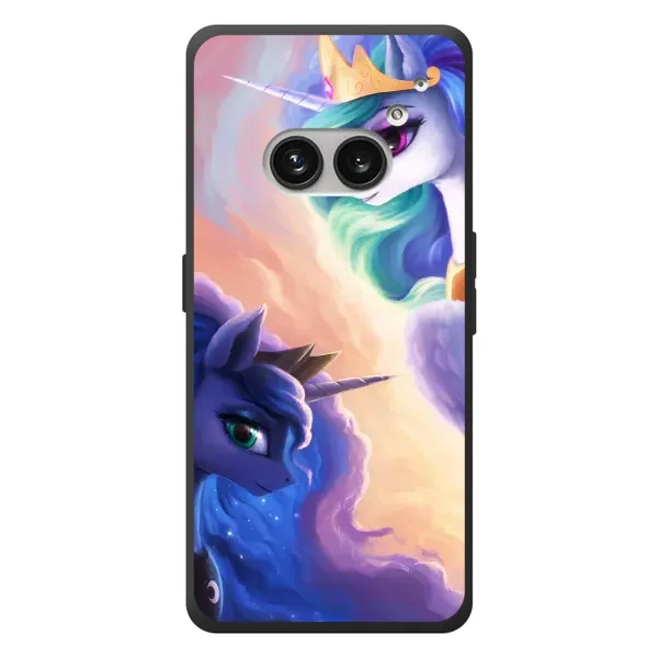Чехол с рисунком «Единорожки на тучках» для Nothing Phone (2a) Plus Чехол с рисунком «Единорожки на тучках» для Nothing Phone (2a) Plus