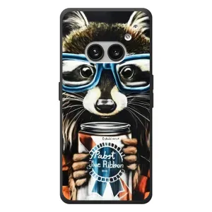 Силіконовий Чохол з Энотами  на Nothing Phone (2a) Plus (Єнот в окулярах)