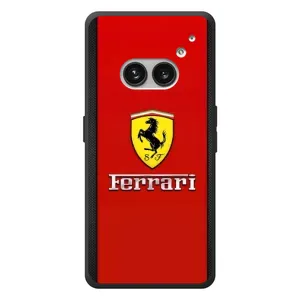 Силиконовый бампер с картинкой машины на Nothing Phone (2a) Plus (Ferrari Logo)