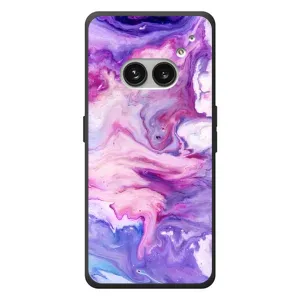 Чехлы с тематикой "Мрамор" на Nichts Telefon (2а) Plus (Фиолетовый мрамор)