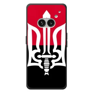 Чохли УПА (Червоно-Чорний) на Nothing Phone (2a) Plus (Герб України)
