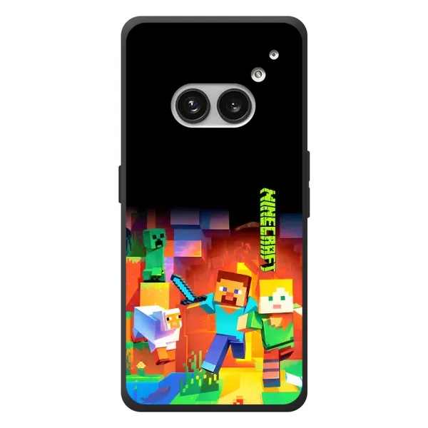 Чохол з малюнком «Герой Майнкрафт» для Nothing Phone (2a) Plus Чохол з малюнком «Герой Майнкрафт» для Nothing Phone (2a) Plus