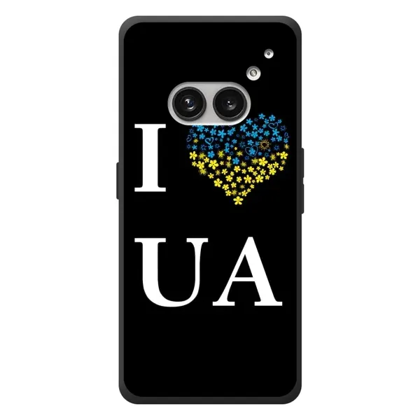 Чехол с рисунком «I Love UA» для Nothing Phone (2a) Plus Чехол с рисунком «I Love UA» для Nothing Phone (2a) Plus