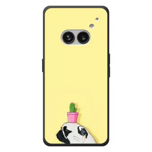 Бампер для Nothing Phone (2a) Plus с картинкой "Песики" (Кактус на голове)