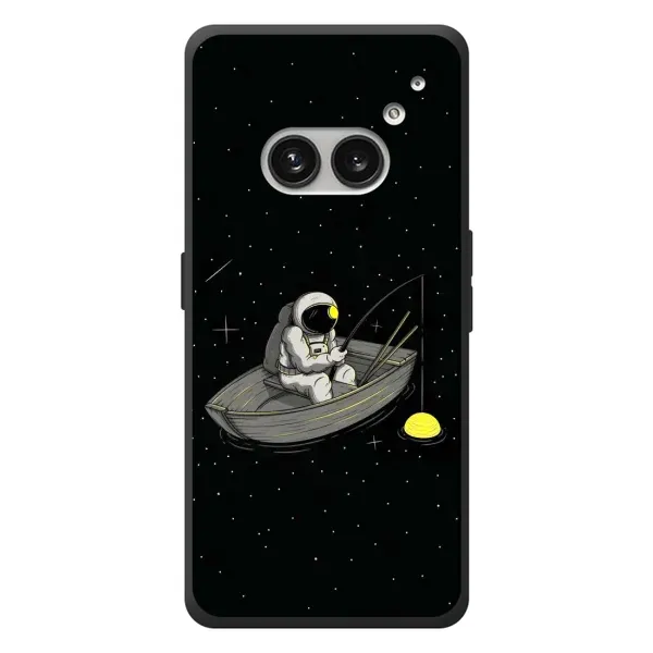 Чехол с рисунком «Космонавт на рыбалке» для Nothing Phone (2a) Plus