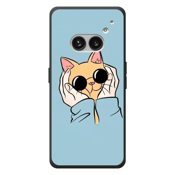 Чехол с рисунком «КОТИК в очках» для Nothing Phone (2a) Plus Чехол с рисунком «КОТИК в очках» для Nothing Phone (2a) Plus