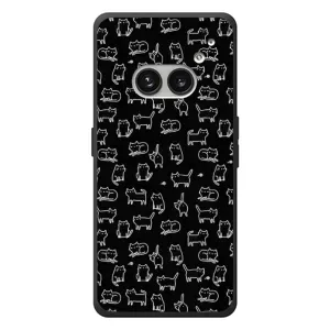 Чехол на тематику: Коты для Nothing Phone (2a) Plus (Котики на черном)