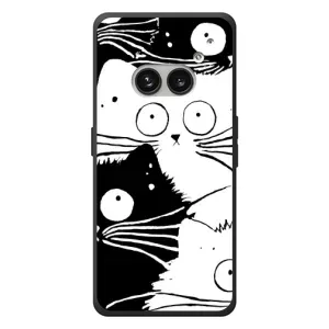 Бампер с изображением Котиков для Nichts Telefon (2а) Plus (КОТИКИ)