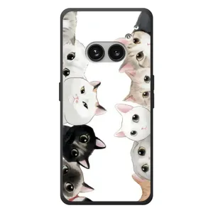 Силиконовый чехол с котиком для Nothing Phone (2a) Plus (Коты)